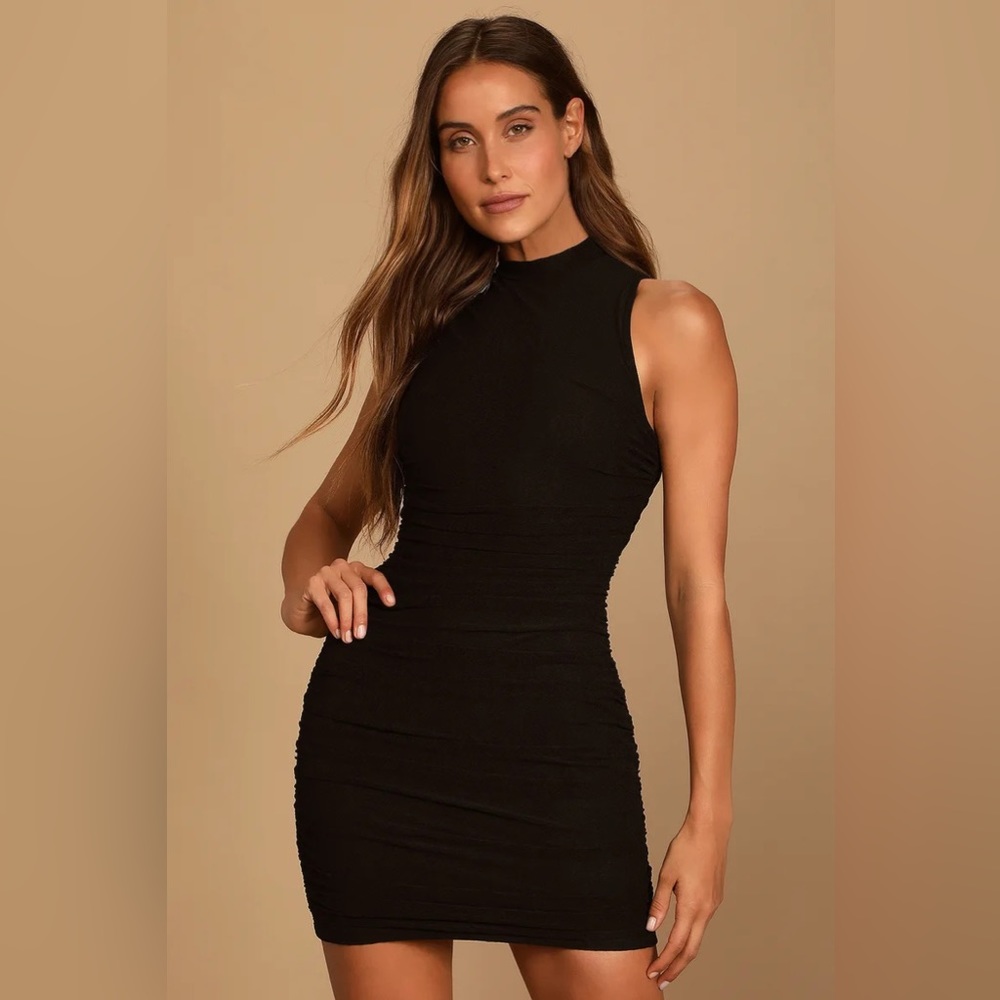 Lulus “modern movement” mesh mini dress